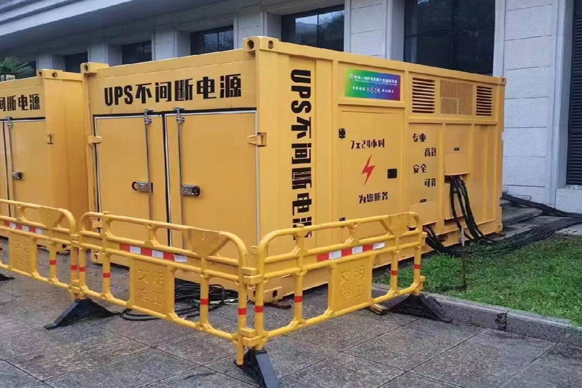 上犹发电机租赁施工现场