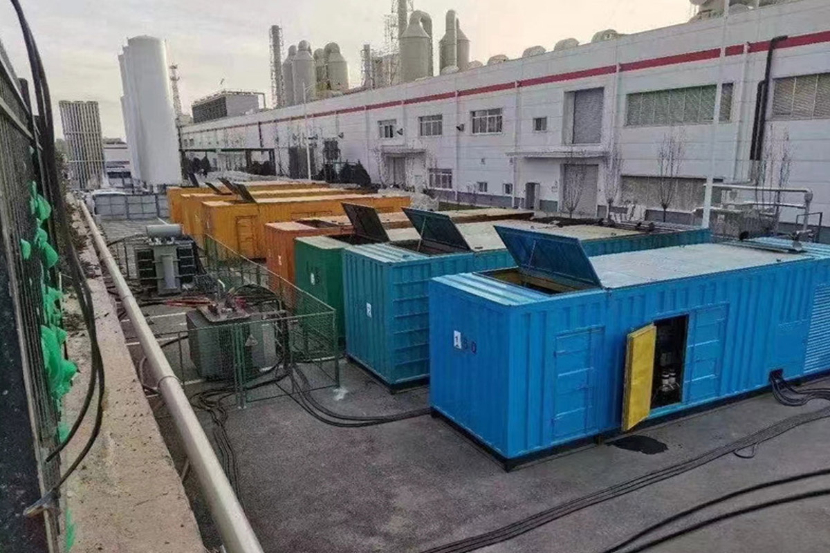 上犹发电机租赁施工现场
